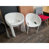 5 chaises empilable Dirade Soft Egg by Philippe Starck