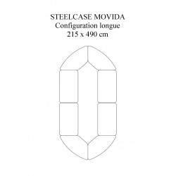 Promo Table de Conférence seconde main Steelcase occasion modulable 16 places modulable rectangle carré