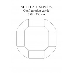 Promo Table de Conférence seconde main Steelcase occasion modulable 16 places modulable rectangle carré