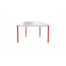 Tables modulaire occasion trapèze Gris et rouge