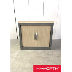 Crédence armoire basses hauteur de bureau a rideaux Haworth épure Design Emmanuel Dietrich occasions promotion