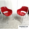 Lot de 2 fauteuils visiteurs design