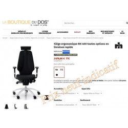 Fauteuil ergonomique RH logic 400 noir