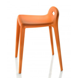 Tabouret YUYU orange pastel  extérieur occasion outdoor Design by Stefano Giovannoni