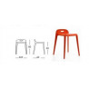 Tabouret YUYU orange pastel  extérieur occasion outdoor Design by Stefano Giovannoni