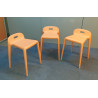 Tabouret YUYU orange pastel  extérieur occasion outdoor Design by Stefano Giovannoni