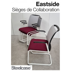 Fauteuils visiteur Steelcase Eastside empilables  siège accoudoirs occasion pas cher seconde main