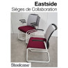 Fauteuils visiteur Steelcase Eastside empilables  siège accoudoirs occasion pas cher seconde main