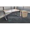 Bureau droit Clen Elise 140 x 80 cm assis debout