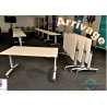 important arrivage tables basculantes mobile Magencia blanche réunion réception formation travail occasion seconde main pas cher