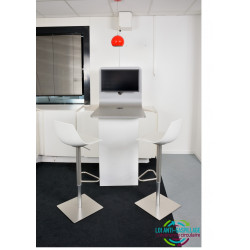 Mange debout Visio multimedia pieds central Blanc réemploie occasion pas cher promo Agec