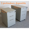 Caisson métallique monobloc hauteur de bureau 80 ou 60 cm de profondeur promo pas cher prix cassé occasion