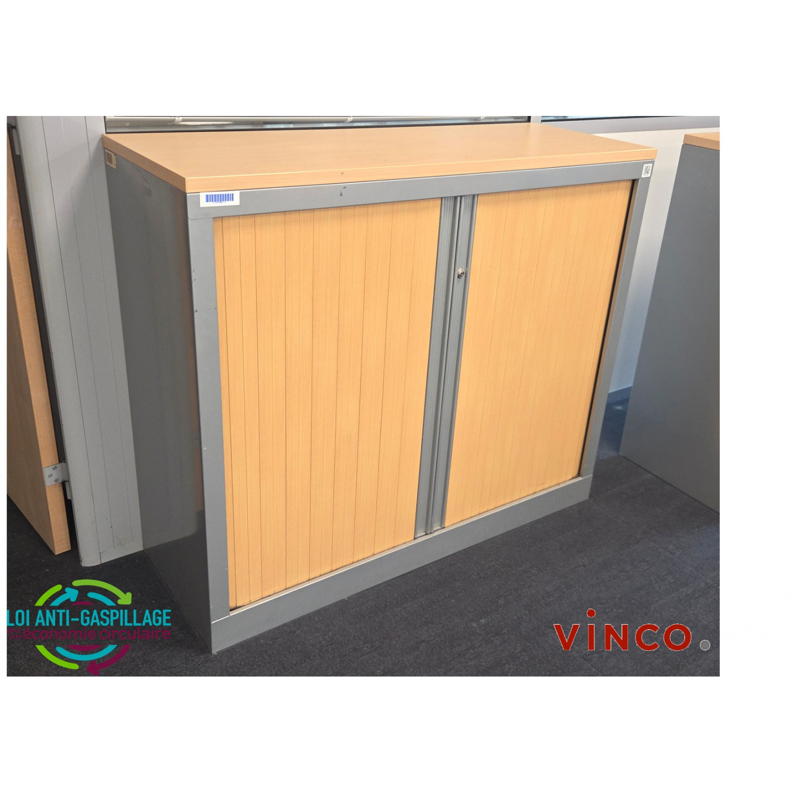 Armoire rideaux basse top bois Vinco Etic fabricant français pas chère d'occasion Dispo Bordeaux Gironde promotion