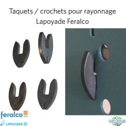 Crochets taquets pour étagère Lapoyade