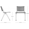 Chaise visiteur professionnelle polypropylène noir empilable