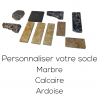 Lampe chromée  Belux Lifto Design Benjamin Thut  socle minéral marbre calcaire ardoise réamploie agec