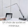 Lampe articulée Belux Lifto chromée Design Benjamin Thut  socle minéral marbre calcaire ardoise agec occasion
