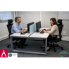 Vue générale  140×78 Atiu   Vital Plus Bureau double Bench 1+1   Occasion réemploie Loi Agec.