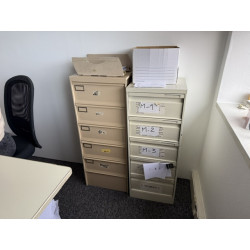 Meuble à clapet 5 cases métalique occasion RSE Agec