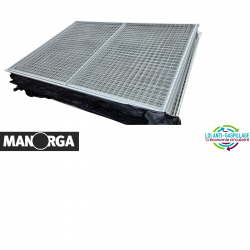 270 m² de grillage de sécurité antichute ou anti-vol Manorga panneaux 1200x2200mm