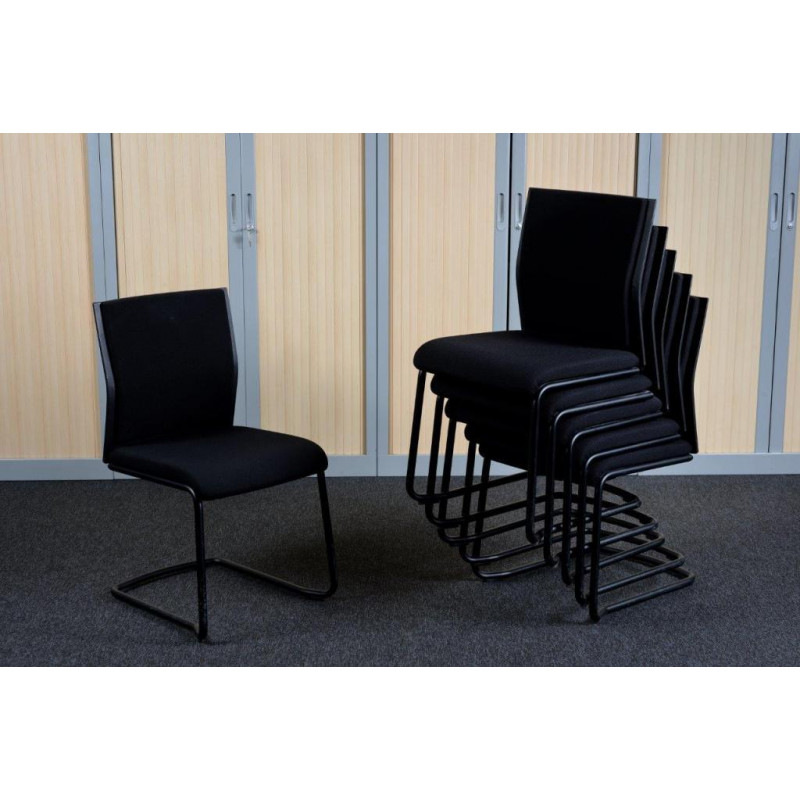 LOT de 5 Chaises visiteurs STEELCASE luge